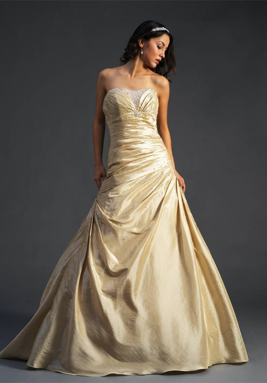 Gold Wedding Gowns
 A Wedding Addict Gold Wedding Gown s