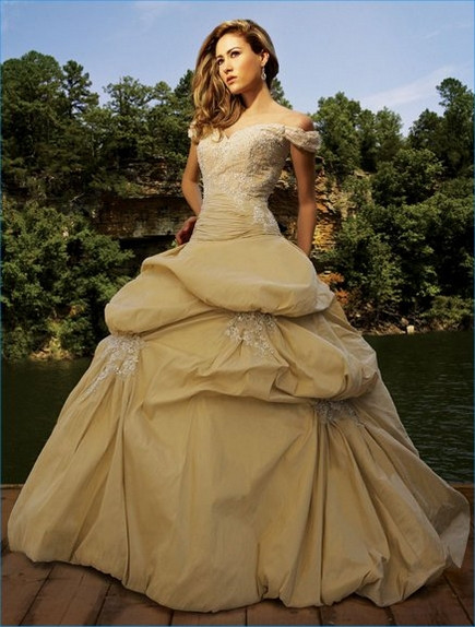 Gold Wedding Gowns
 I Heart Wedding Dress Gold Wedding Dress