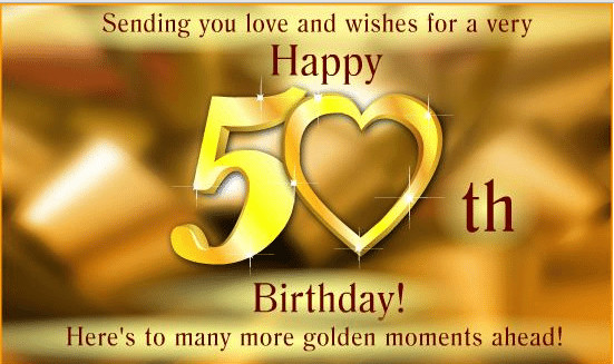 Golden Birthday Wishes
 Best 50th Birthday Wishes Birthday Wishes Zone