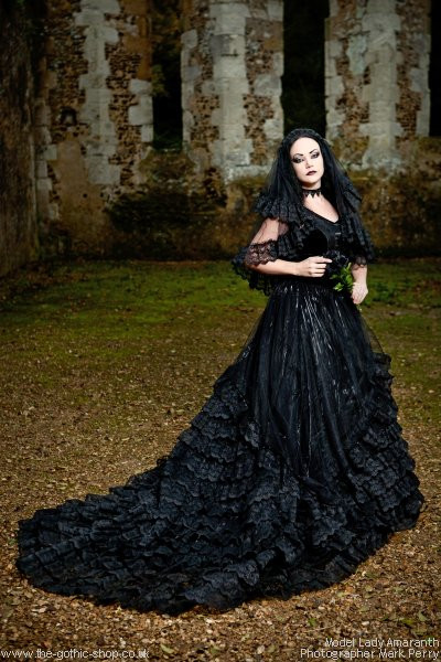 Gothic Wedding Gown
 The Gothic Shop Blog Lady Amaranth and The Gothic Wedding