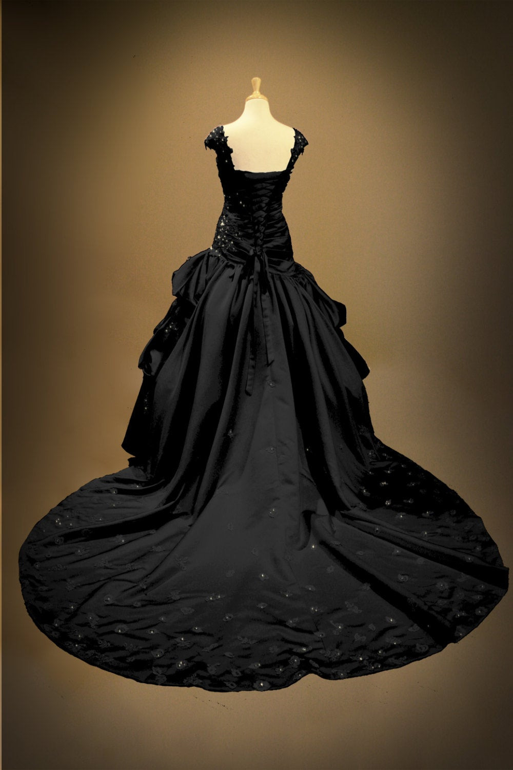 Gothic Wedding Gown
 Black Gothic Wedding Dress Ball Gown