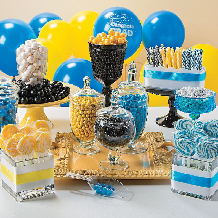 Graduation Party Candy Table Ideas
 12 best images about Decorating for Royal Blue and Yellow