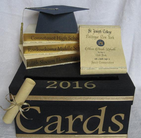 Graduation Party Card Box Ideas
 Items similar to Graduation Card Party Box 2017 Graduation