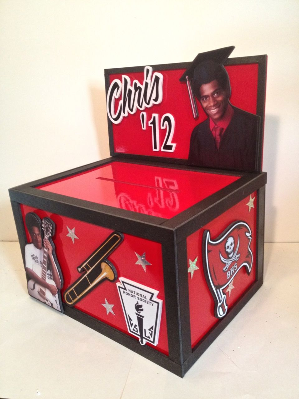 Graduation Party Card Box Ideas
 Musing with Marlyss Graduation Centerpiece Gift Card Box