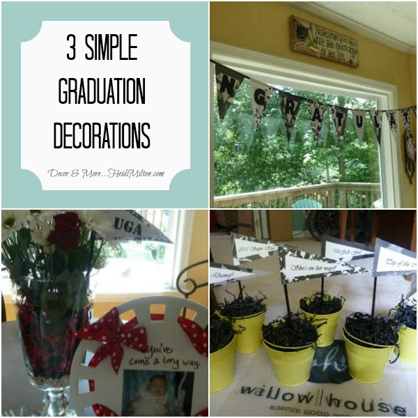 Graduation Party Centerpiece Ideas Cheap
 3 Simple and Inexpensive Graduation Decorations