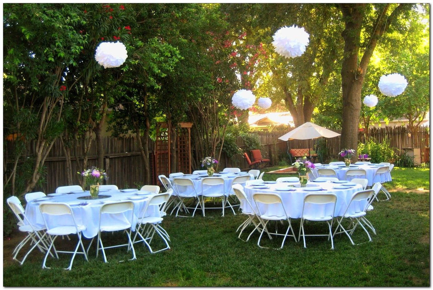 Graduation Party Ideas Backyard
 simple and lovely graduation party decoration idea