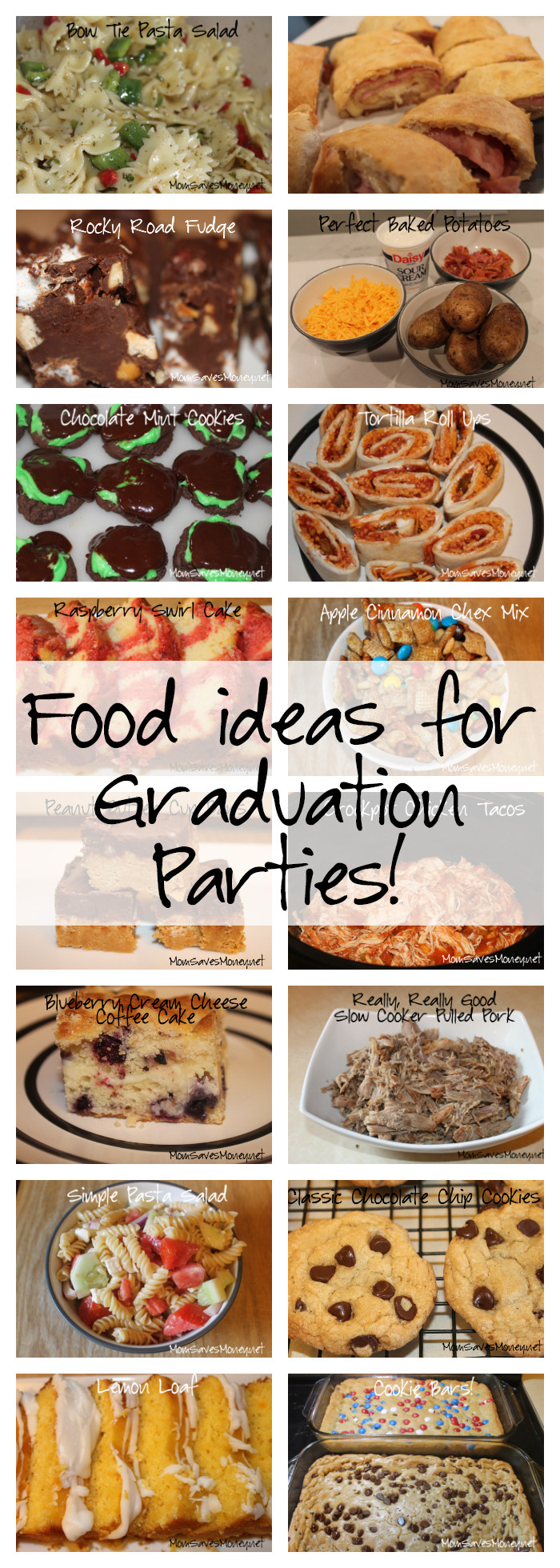 Graduation Party Menu Ideas
 Menu Ideas for Graduation Parties Mom Saves Money