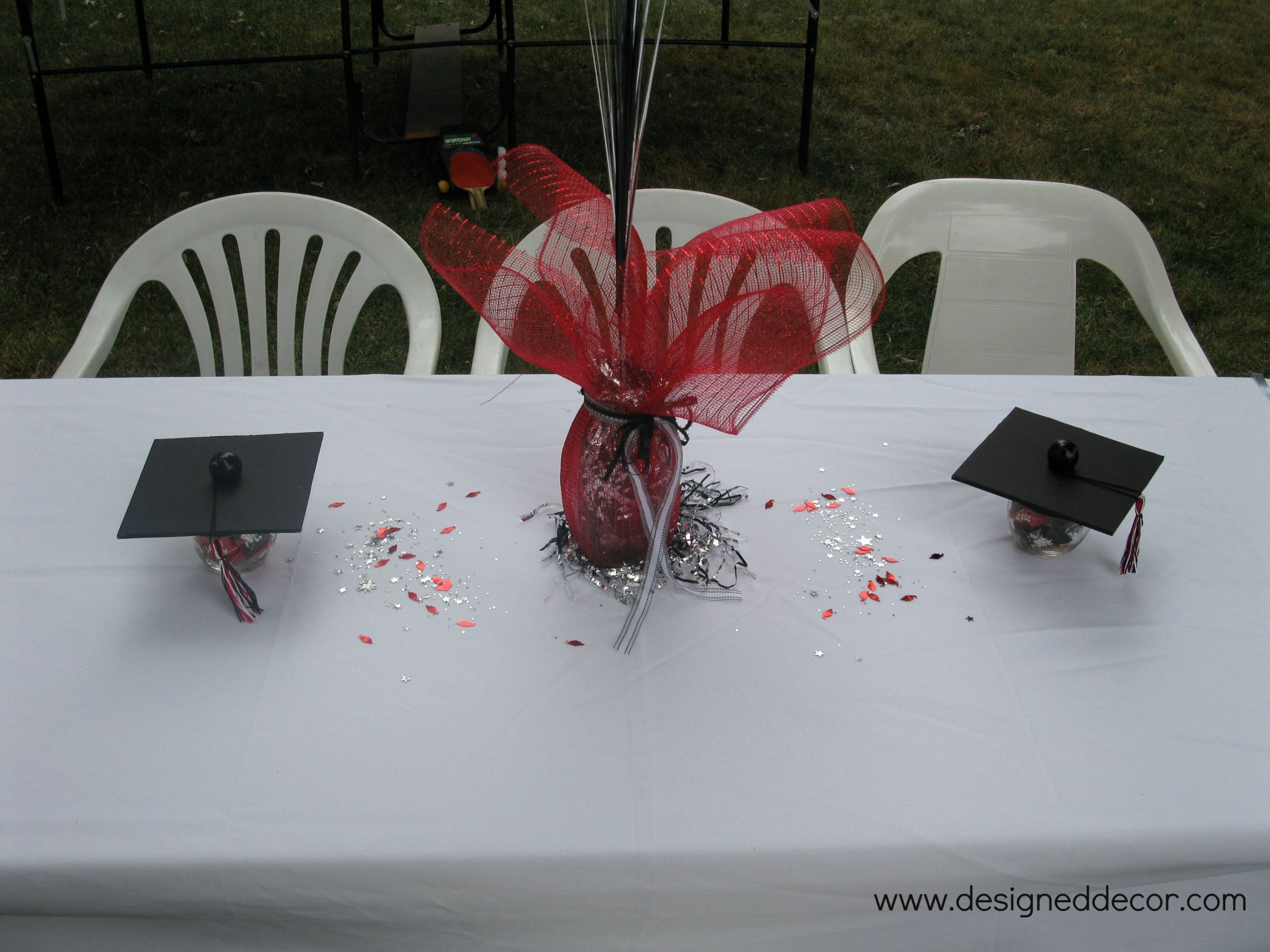 Graduation Party Table Centerpiece Ideas
 Graduation Party Putting it all to her