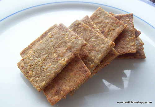 Grain Free Crackers
 Grain Free Crackers made with Sesame and Sunflower Seeds