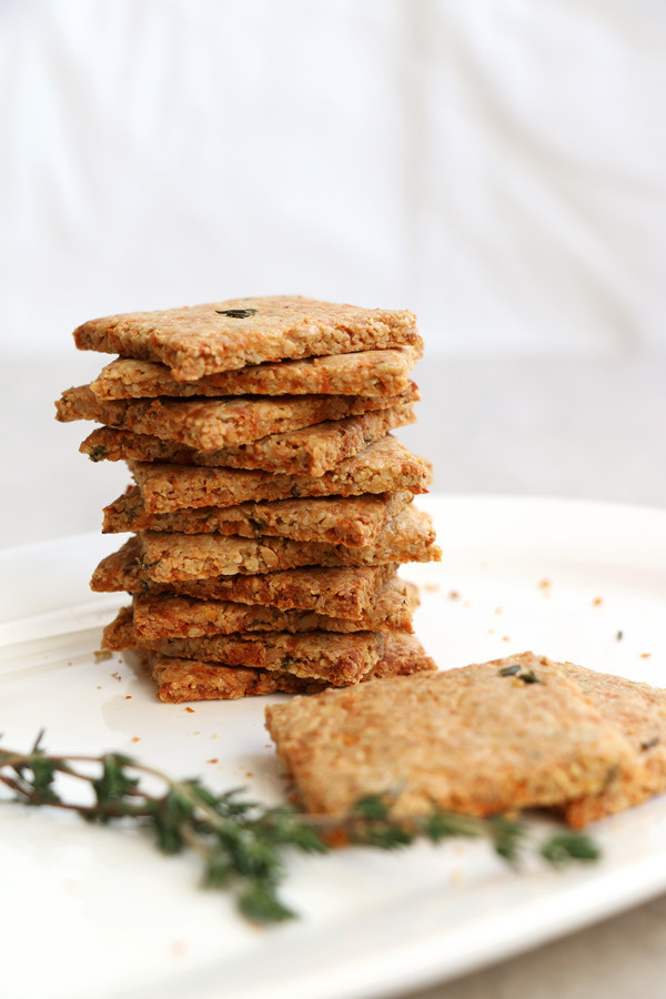 Grain Free Crackers
 Parsnip and Thyme Grain Free Crackers grain free & vegan