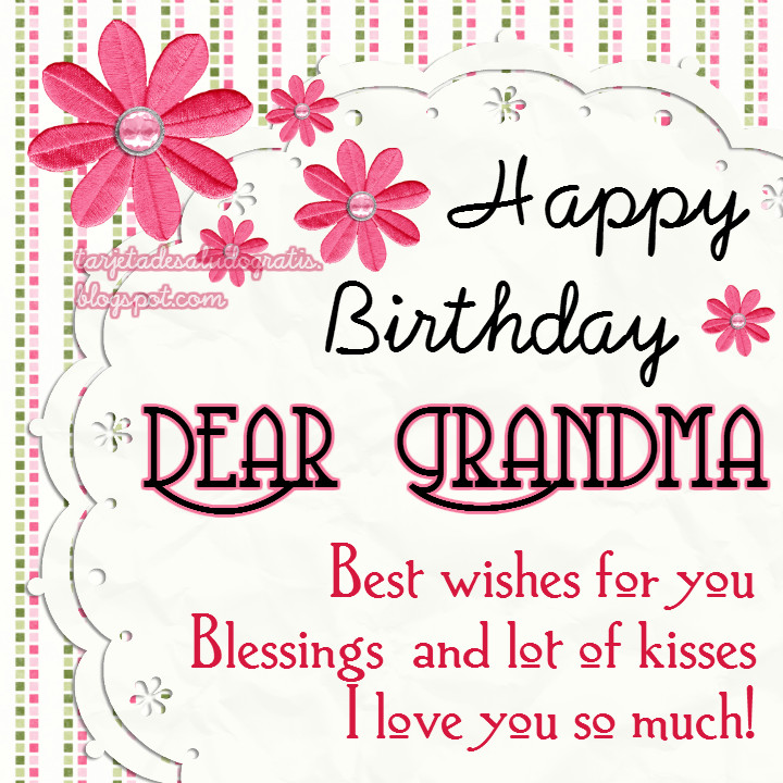 Grandma Birthday Quote
 Happy Birthday Dear Grandma