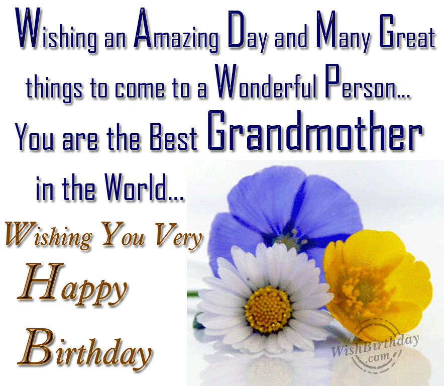 Grandma Birthday Quote
 Wishing You A Very Happy Birthday Grandma s