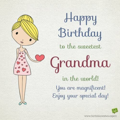 Grandma Birthday Quote
 Happy Birthday Grandson