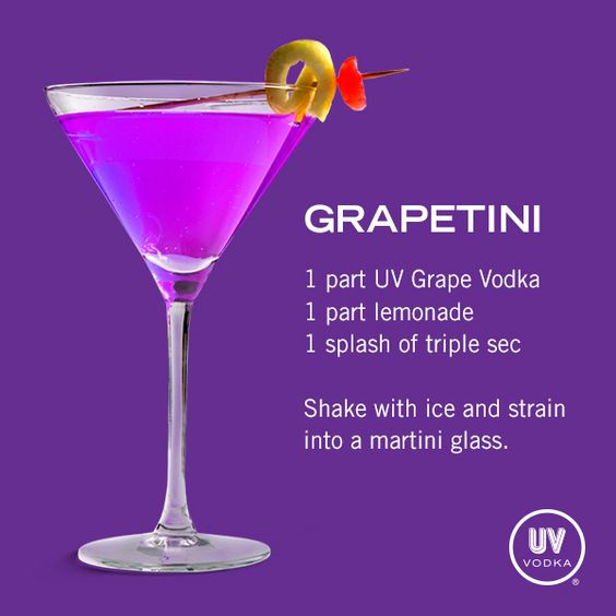 Grape Vodka Drinks
 Grapetini Recipe