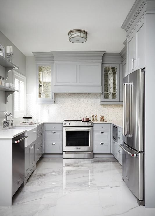 Gray Tile Kitchen
 25 Best Gray Kitchen Cabinets Ideas for 2020
