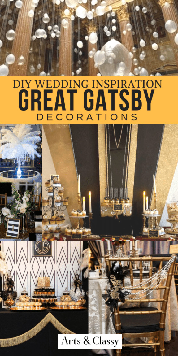 Great Gatsby Decorations DIY
 Great Gatsby DIY Wedding Decor Ideas Inspiration