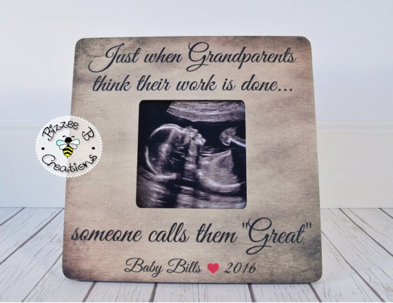 Great Gift Ideas For Grandfather
 Gift for Great Grandparents To Be Just When by
