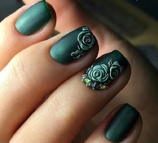 Green And Black Nail Designs
 50 Beautiful and Unique Green Nail Art Designs Ideas