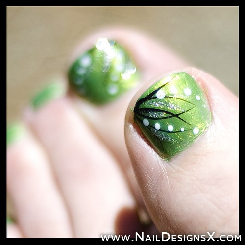 Green Toe Nail Designs
 green toe nail art Nail Designs & Nail Art