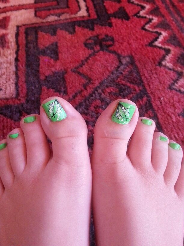 Green Toe Nail Designs
 Green toe nail design My Art