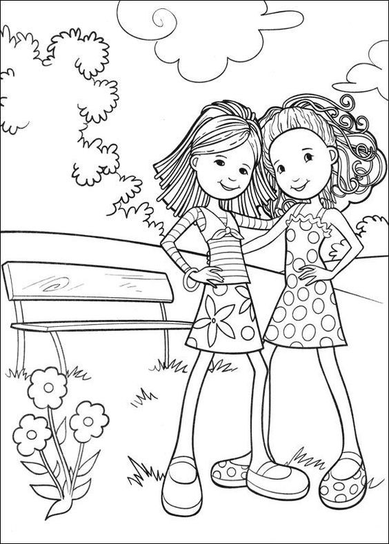 Groovy Girls Coloring Pages
 Groovy Girls Kids n Fun coloring page kleurplaat Dutch