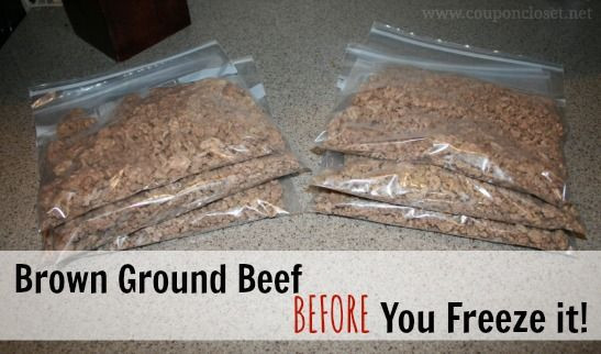 Ground Beef Turns Brown In Freezer
 How to Freeze Ground Beef or Ground Turkey Brown it
