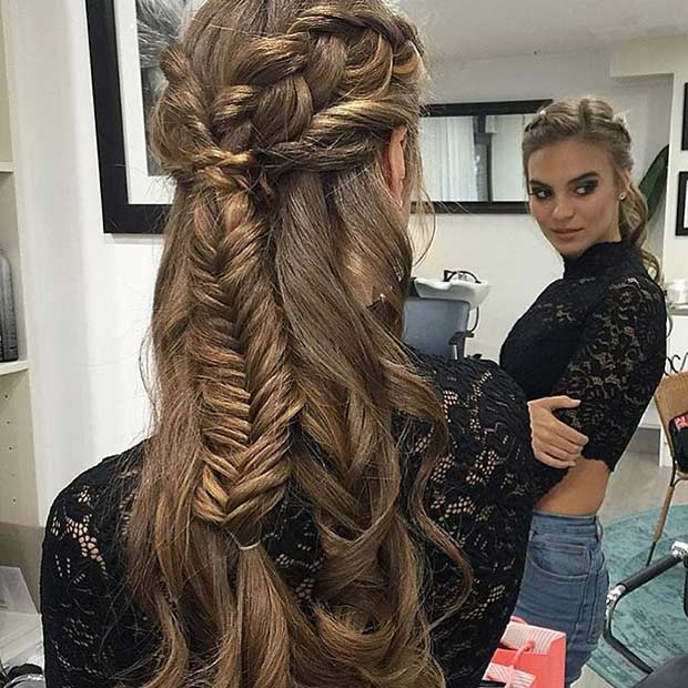 Hair Down Prom Hairstyles
 31 Half Up Half Down Prom Hairstyles