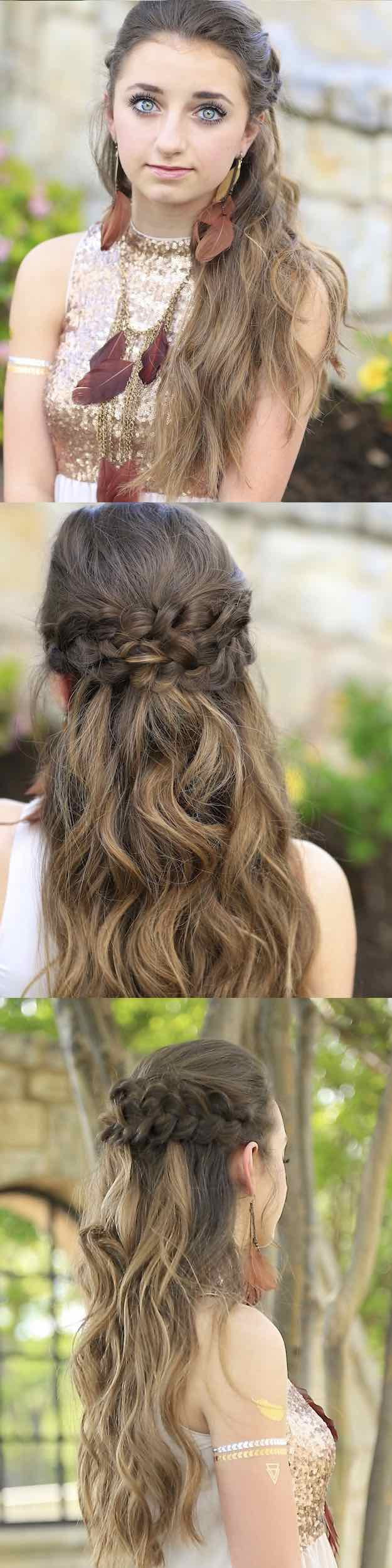 Hair Down Prom Hairstyles
 25 Easy Half Up Half Down Hairstyle Tutorials For Prom
