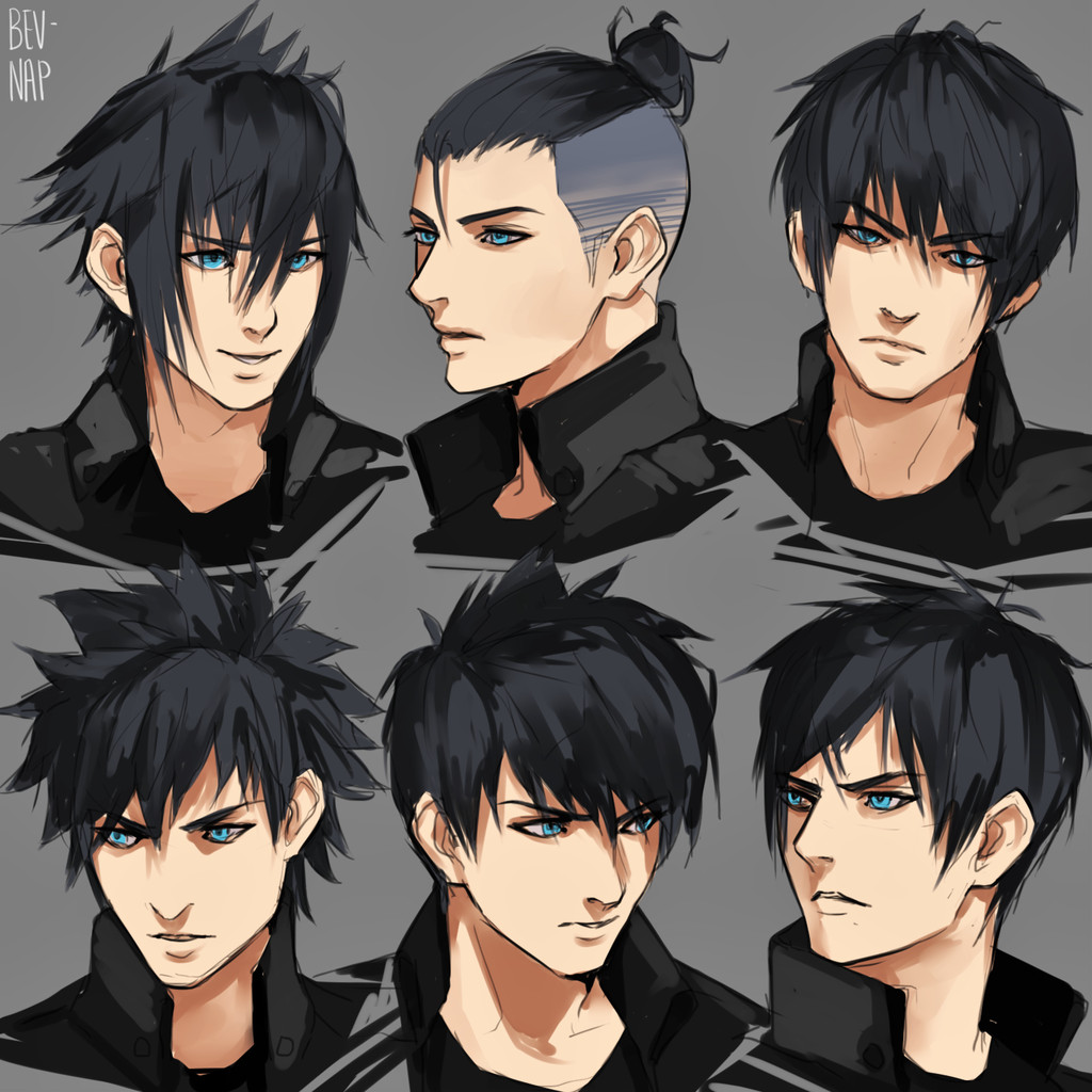 Hairstyle Anime
 Noct Hairstyles by Bev Nap on DeviantArt