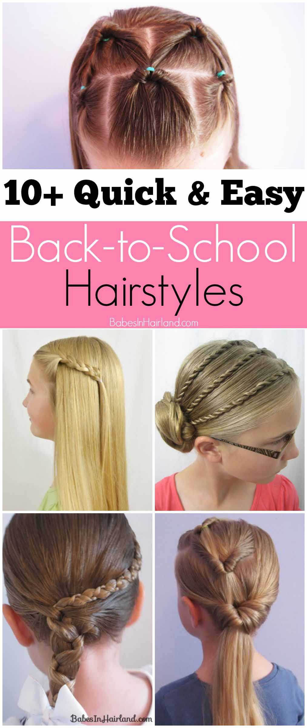 Hairstyle Easy For School
 10 Quick and Easy Back to School Hairstyles Babes In