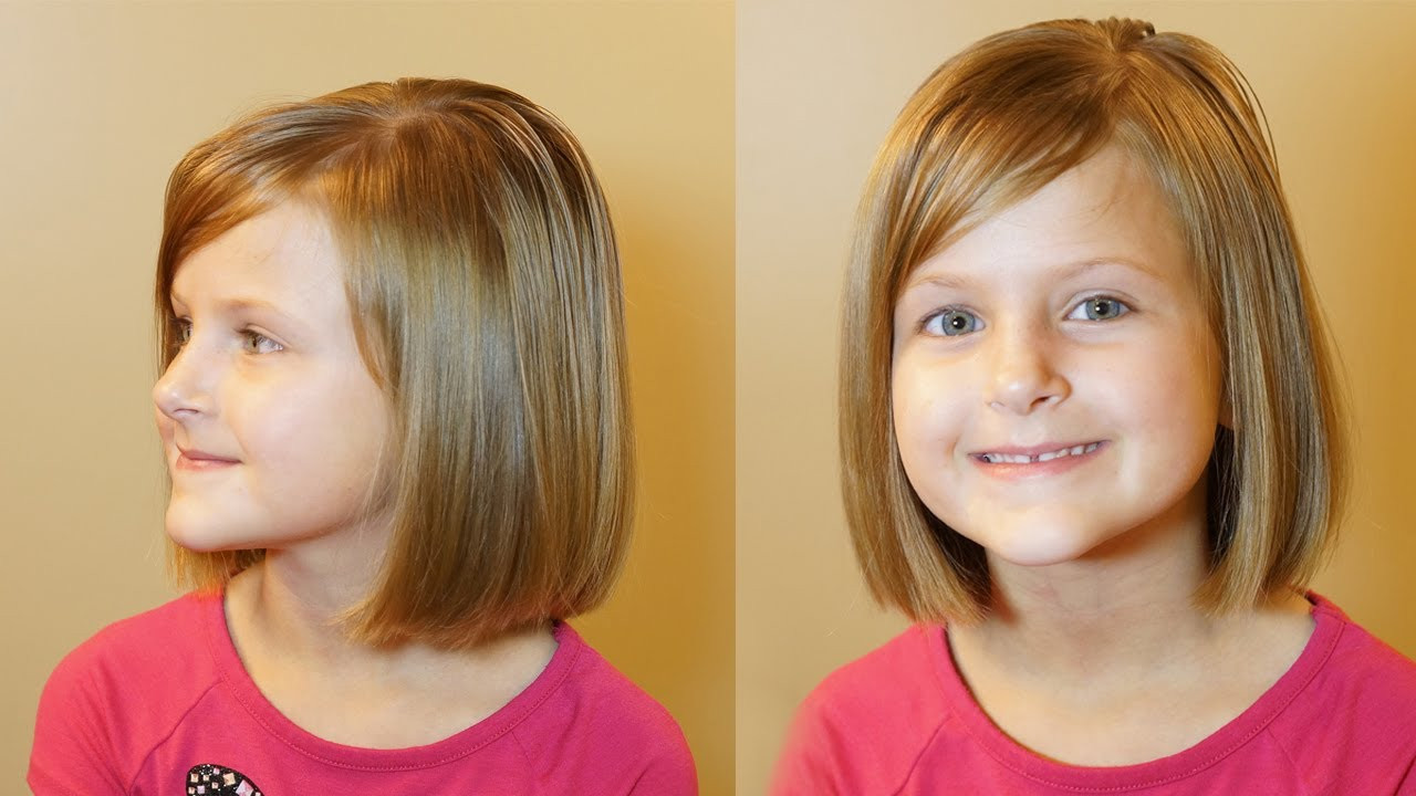 Hairstyle For 6 Years Old Girl
 How to do a Bob Cut Short Hair Tutorial Girls