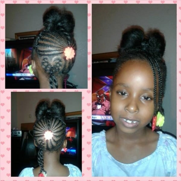 Hairstyle For 6 Years Old Girl
 6 year old Cavaughn cute hair bow style Black Hair