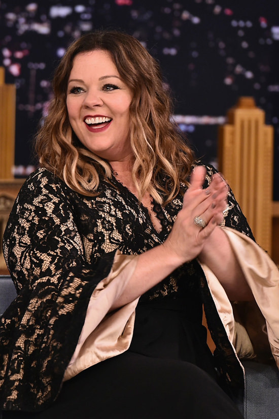 Hairstyle For Large Women
 Melissa McCarthy on "The Tonight Show Starring Jimmy