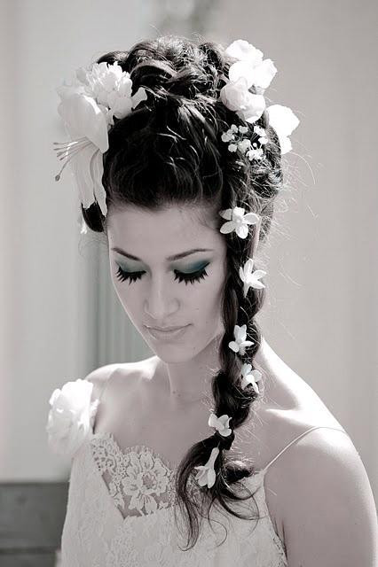 Hairstyle On Wedding Day
 The Northern Bride Wedding Hairstyles with Flowers