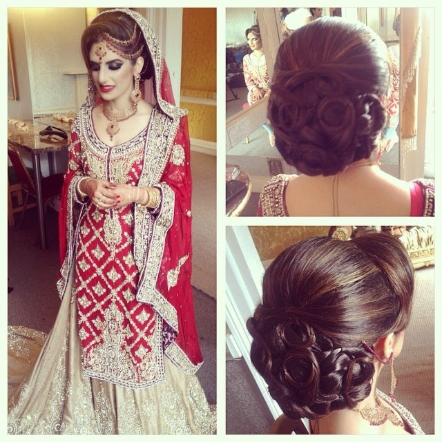 Hairstyle On Wedding Day
 Aamir Naveed Bridal Hairstyles 2015
