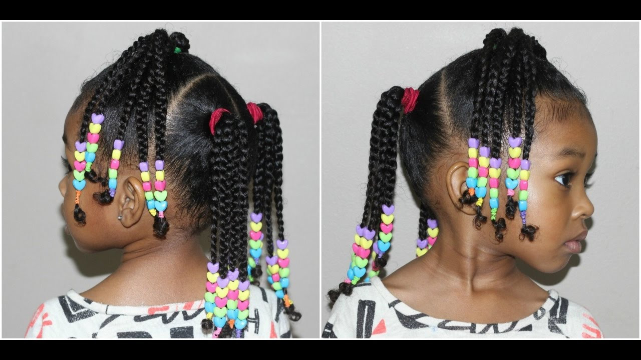 Hairstyles Braids Kids
 Kids Braided Hairstyle with Beads