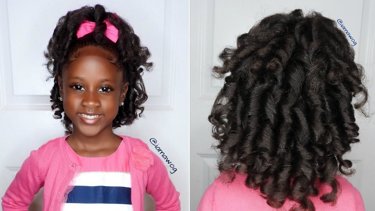 Hairstyles For Black Toddlers With Curly Hair
 Overnight Heatless Curls Ft Aunt Jackie s Girls