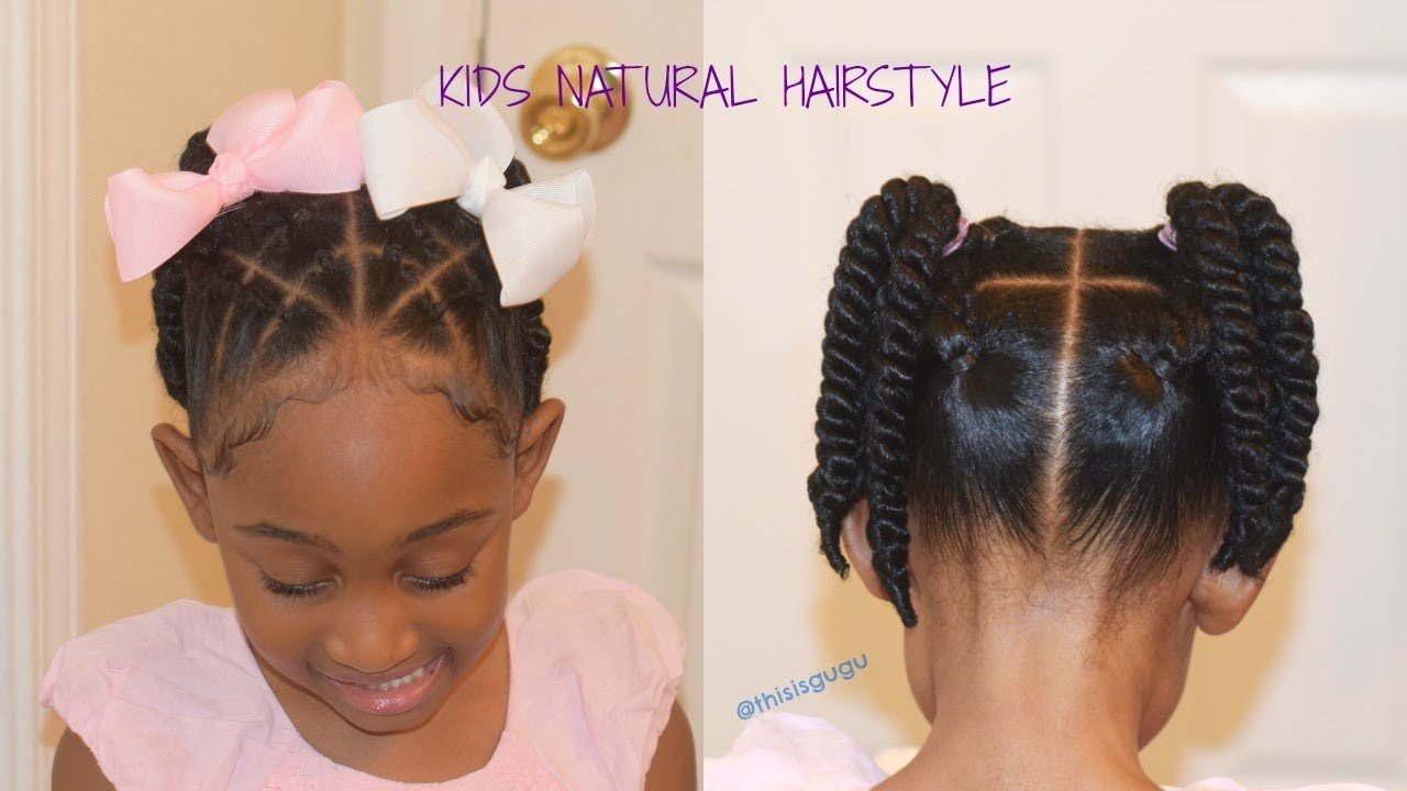 Hairstyles For Natural Little Girls
 KIDS LITTLE GIRLS EASY QUICK NATURAL HAIRSTYLES Back To