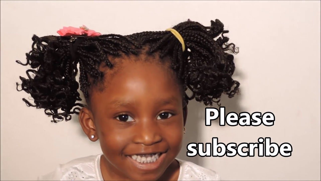 Hairstyles For Toddlers With Curly Hair
 HOW TO KIDS HAIRSTYLE BOXBRAIDS WITH CURLY TIPS