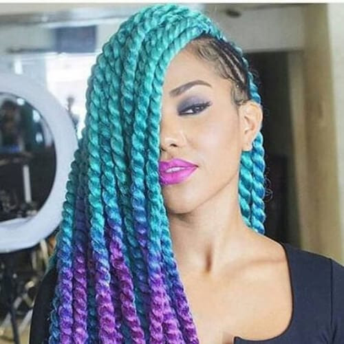 Hairstyles With Weave Braids
 50 Creative & Colorful Braid Hairstyles with Weave