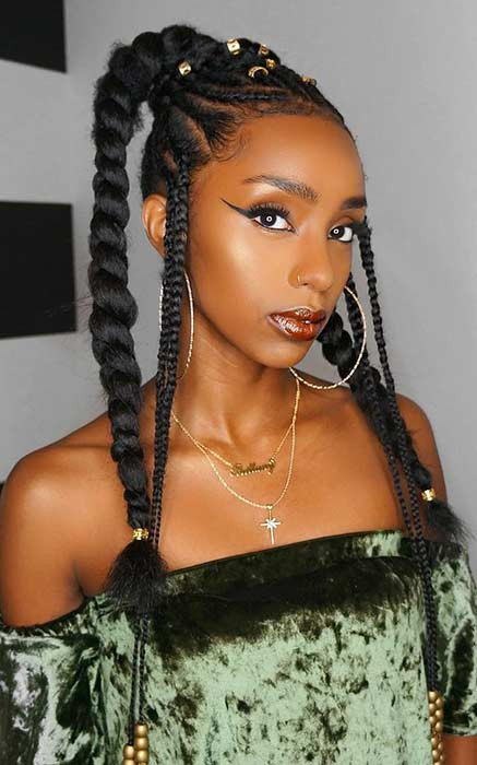 Hairstyles With Weave Braids
 25 Braid Hairstyles with Weave That Will Turn Heads