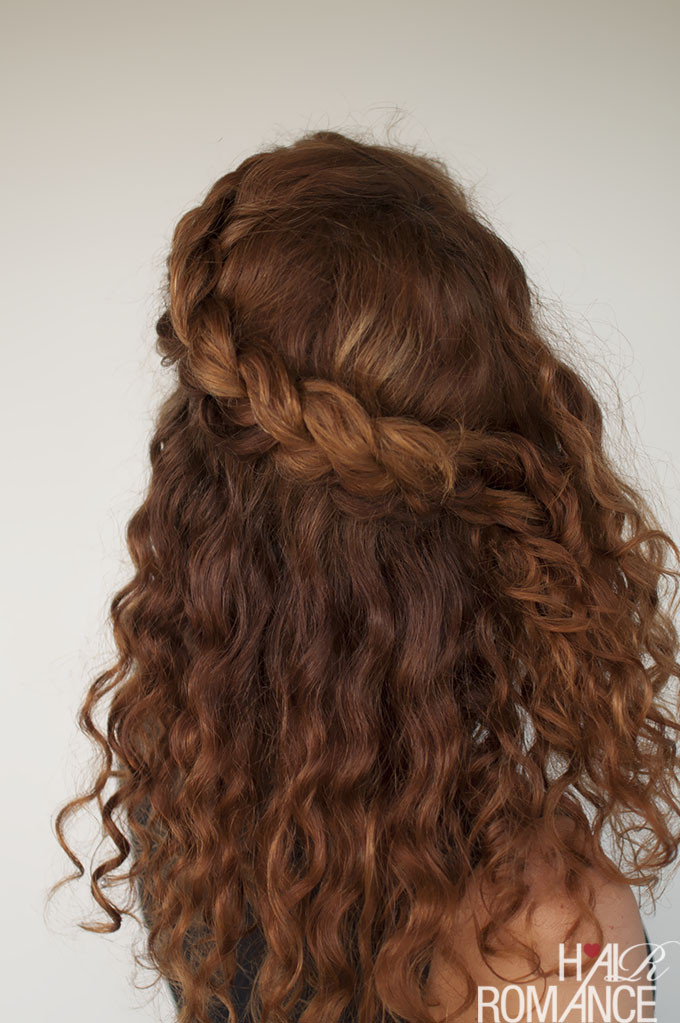 Half Braids Half Curly Hairstyles
 Curly hair tutorial the half up braid hairstyle Hair