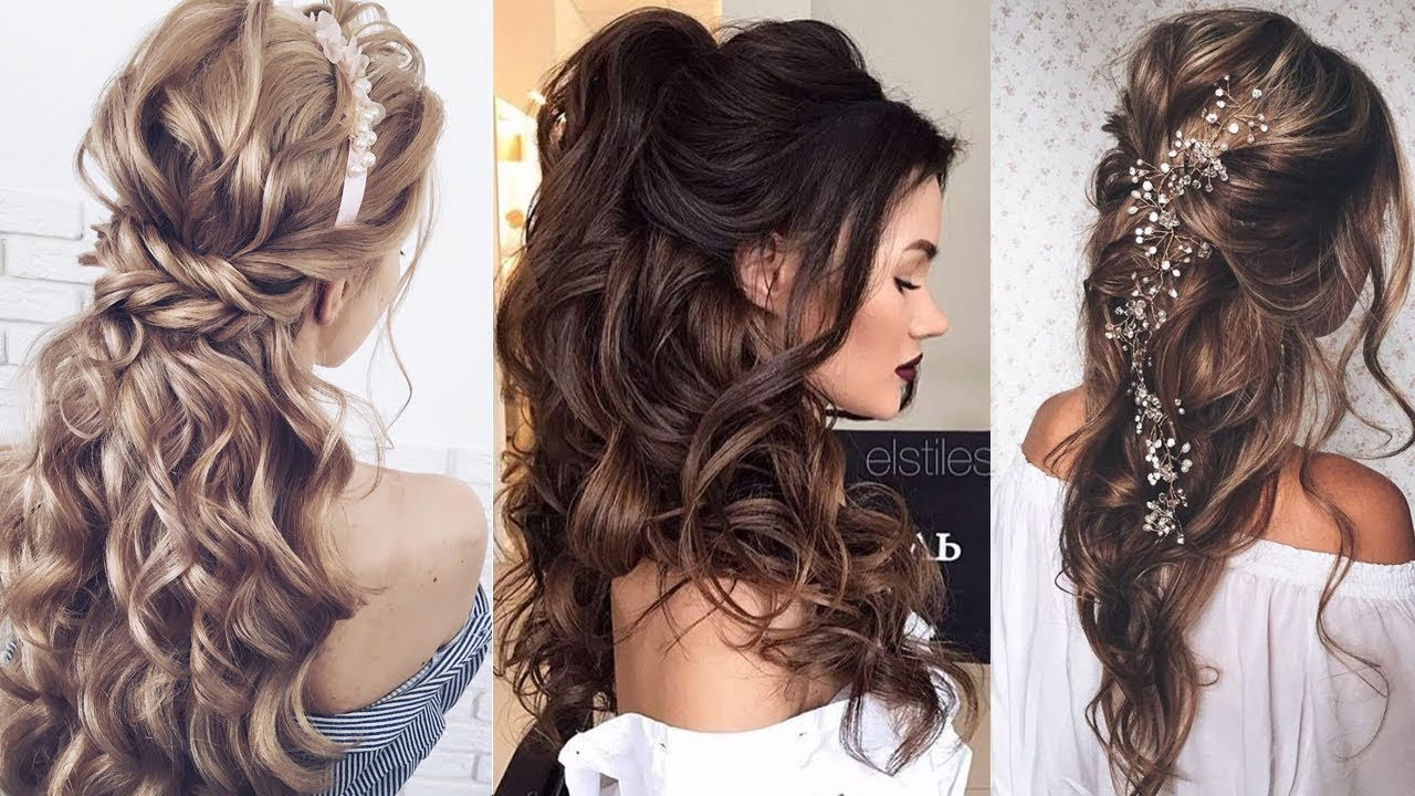 Half Up And Down Wedding Hairstyles
 Half Up Half Down Long Hair Wedding Hairstyles