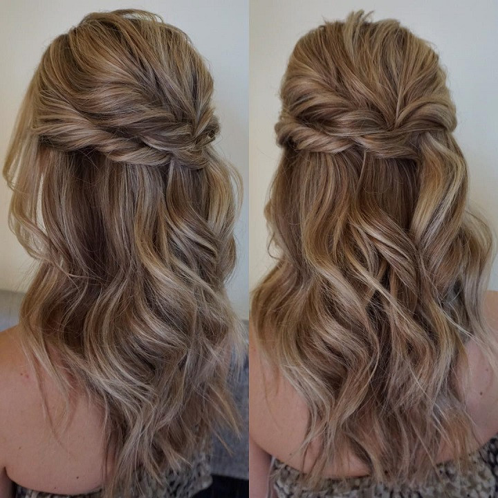 Half Up And Down Wedding Hairstyles
 32 Pretty Half up half down hairstyles partial updo