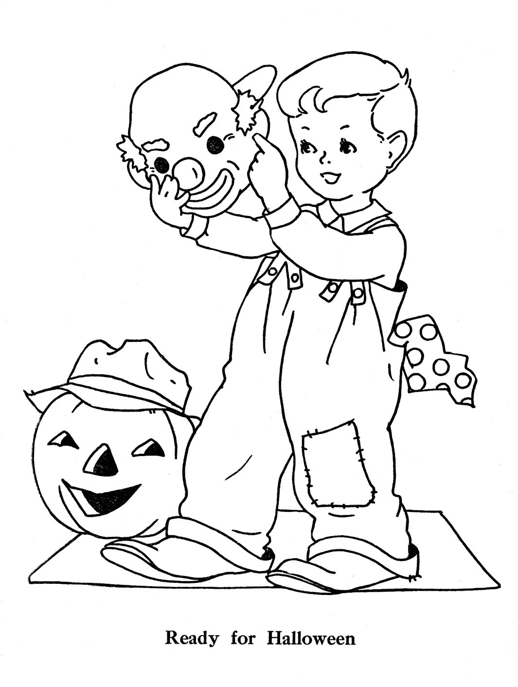 Halloween Coloring Pages For Boys
 Favorite Paint Book — Little Boys – Q is for Quilter