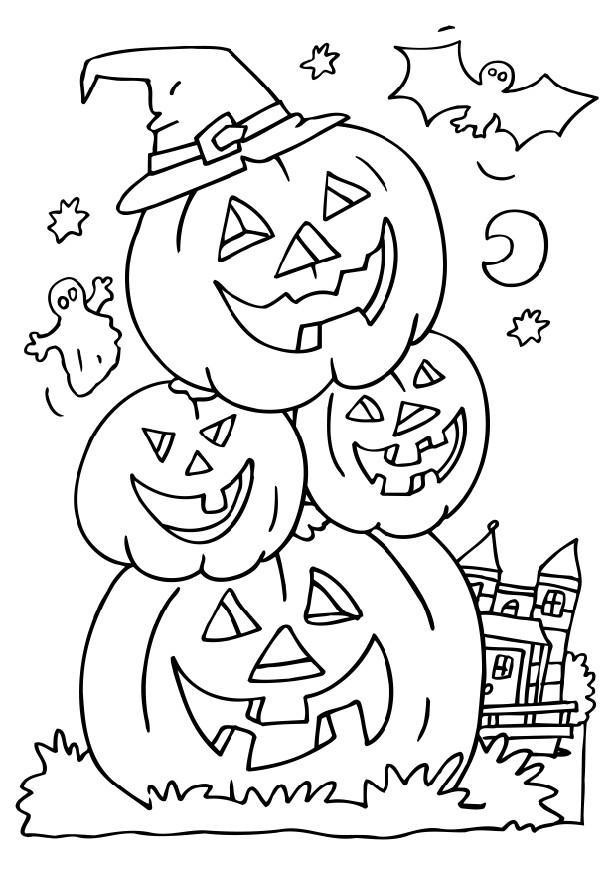 Halloween Kids Coloring Pages
 Free Printable Halloween Coloring Pages For Kids