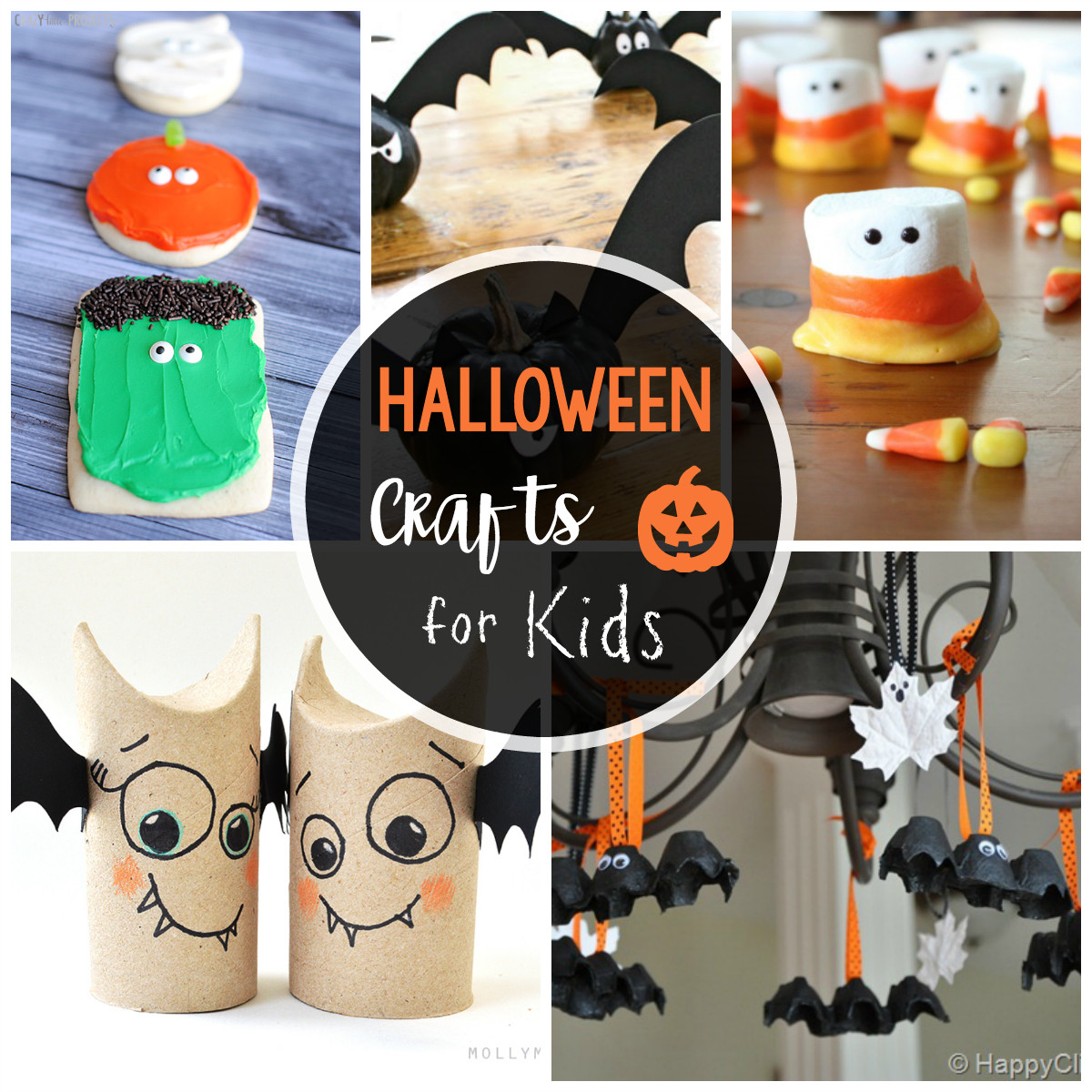 Halloween Kids Crafts
 25 Cute & Easy Halloween Crafts for Kids Crazy Little