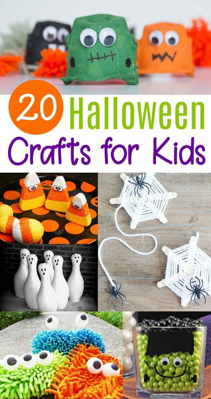 Halloween Kids Crafts
 20 Cute & Easy Halloween Crafts for Kids