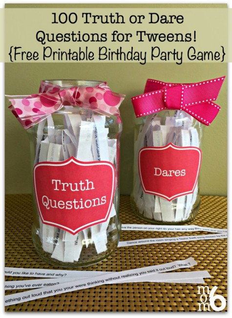 Halloween Party Game Ideas For Tweens
 DIY Truth or Dare Slumber Party Game – Party Ideas