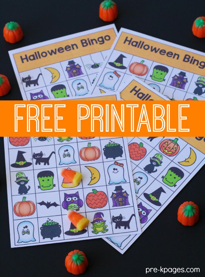 Halloween Party Ideas For Preschoolers
 Printable Halloween Bingo Game